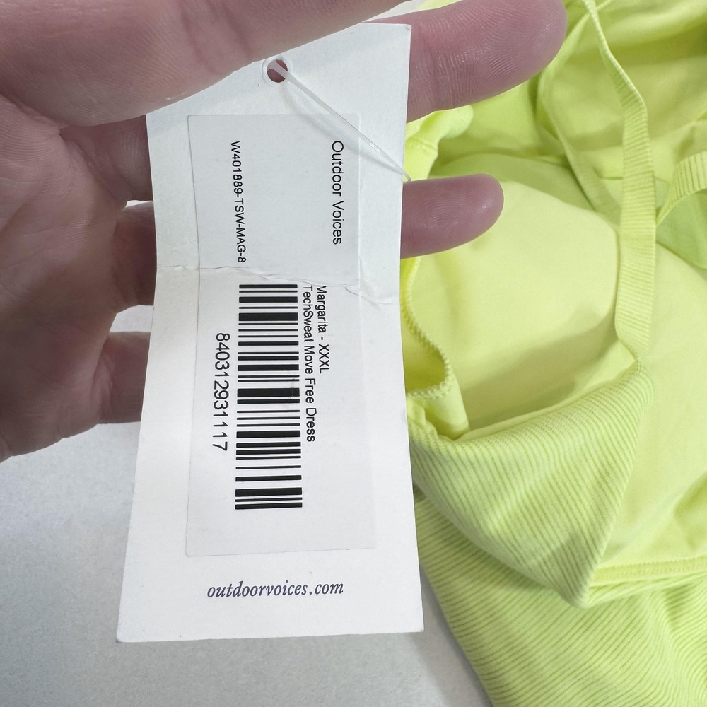 Outdoor Voices Lime Green Mini Dress View 4